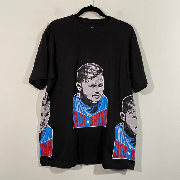 Zach Bryan Men's Black ZB 3 Photo Short Sleeve Graphics Tee Size L - Picture 1 of 7